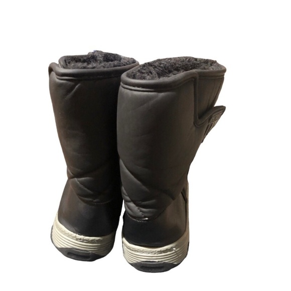 Khombu Wanderer Winter Boots Black Gray Velcro Size 8 - Picture 2 of 9